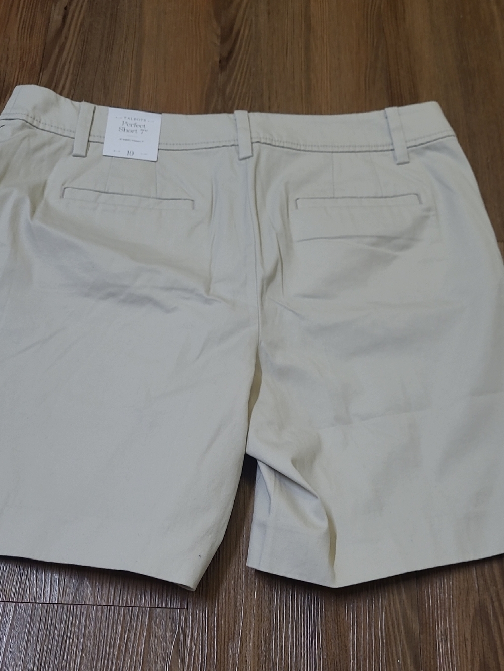 Talbots Light Beige Tailored Bermuda Shorts - Picture 8 of 11